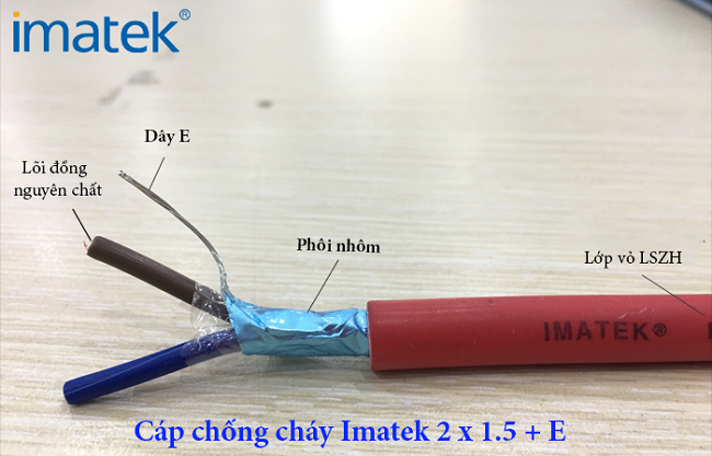 Cáp chống cháy chống nhiễu + E + Amiăng giúp truyền tải tín hiệu ổn định