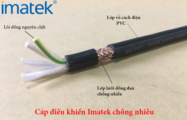 Cáp điều khiển Imatek có lưới